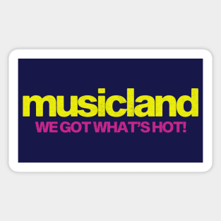 Musicland Record Store Sticker